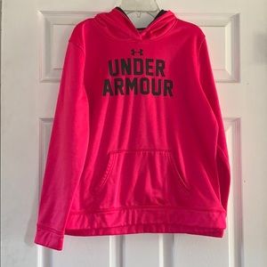 Neon/hot pink Under Armour sweatshirt